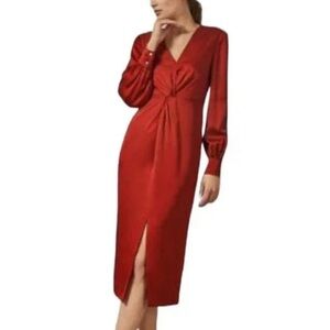 Ted Baker |‎ Penalo | Twist Detail Midi Dress